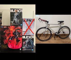 Bleach & Naruto Figures (Ichigo Renji Itachi), Fixed Gear Single Speed Bike