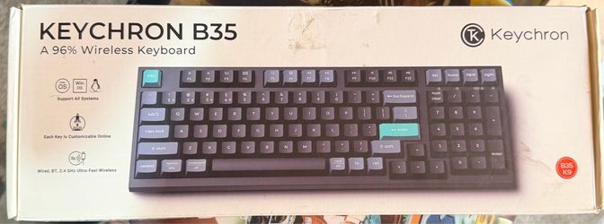 Keychron B35 Wireless Keyboard, 2.4 GHz/Bluetooth