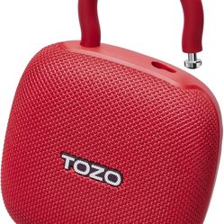 TOZO PE1 Portable Bluetooth Speakers with Adjustable Carabiner, Mini Bluetooth Wireless Shower Speaker with IPX8 Waterproof, 32H Playtime Punchy Bass 