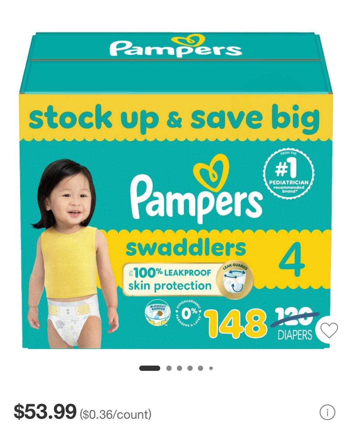 Pampers Swaddlers Size 4