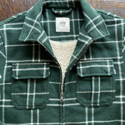 Teen Sherpa-Lined  Plaid Jacket – Katin, Size Medium