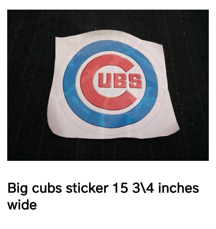 Big cubs sticker