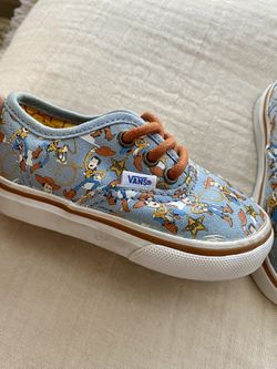 Toy Story Woody VANS Skate Shoes Toddler Size 4.5 Baby 