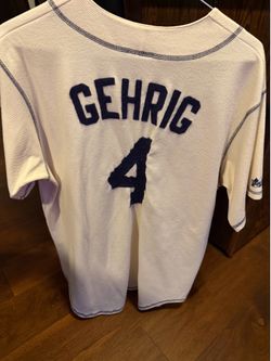 Lou Gehrig Majestic Cooperstown collection vintage jersey