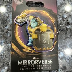 Disney Parks Mirrorverse Monsters Inc sulley Limited Release Pin.  Brand new on original card.  