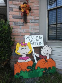 Charlie Brown yard cutout