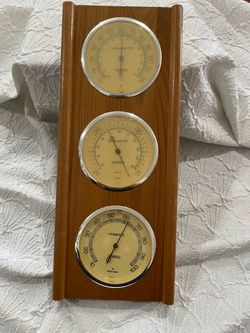 VTG Springfield Weather Station Thermometer Barometer Humidty