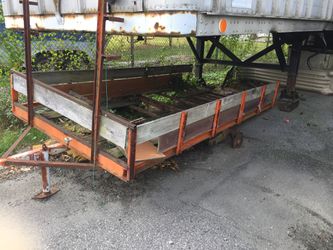 Trailer frame only no axle