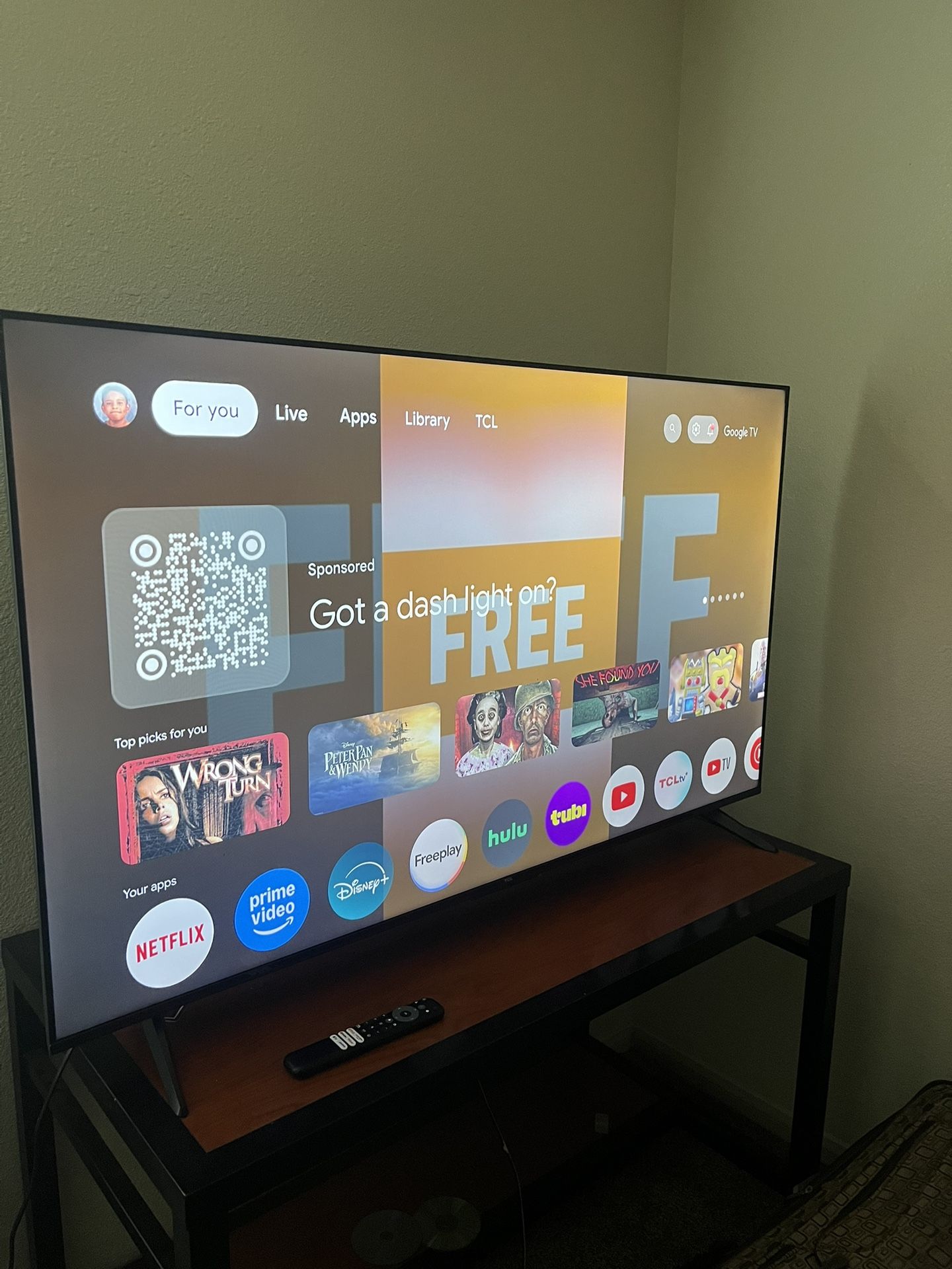 For Sale: TCL 58" 4K Smart TV (Model: 58S470G) – Excellent Condition!