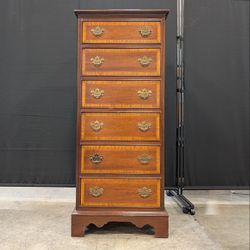 Dixie Furniture Traditional Wood Six-Drawer Tall Chest