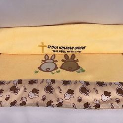 MICROFIBER BEACH HOTEL BATH EMBROIDERED RABBIT QUICK-DRYING SUPER ABSORBENT BATH TOWEL 28 * 13 INCHES （ORANGE）