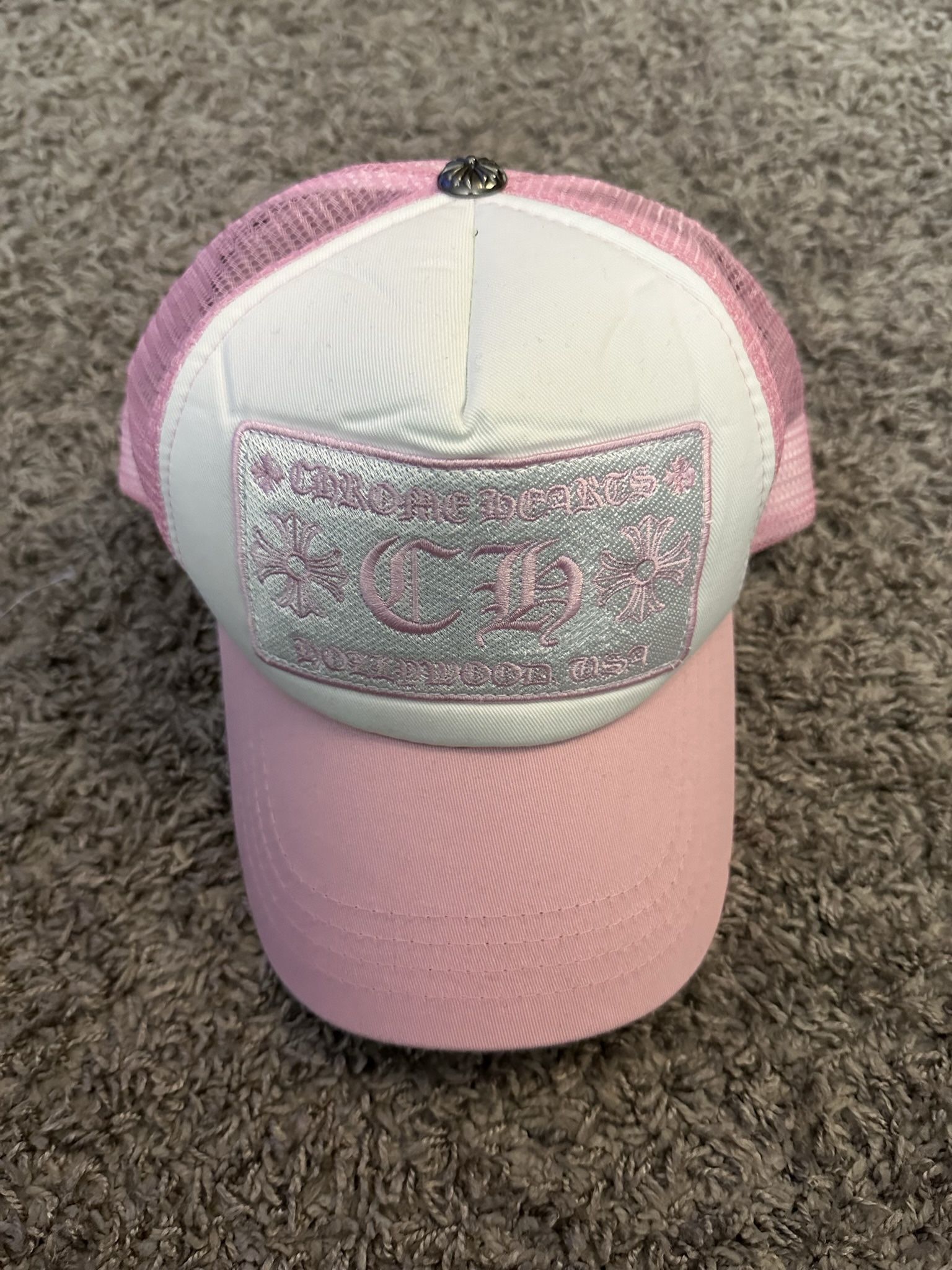 chrome hearts hat pink