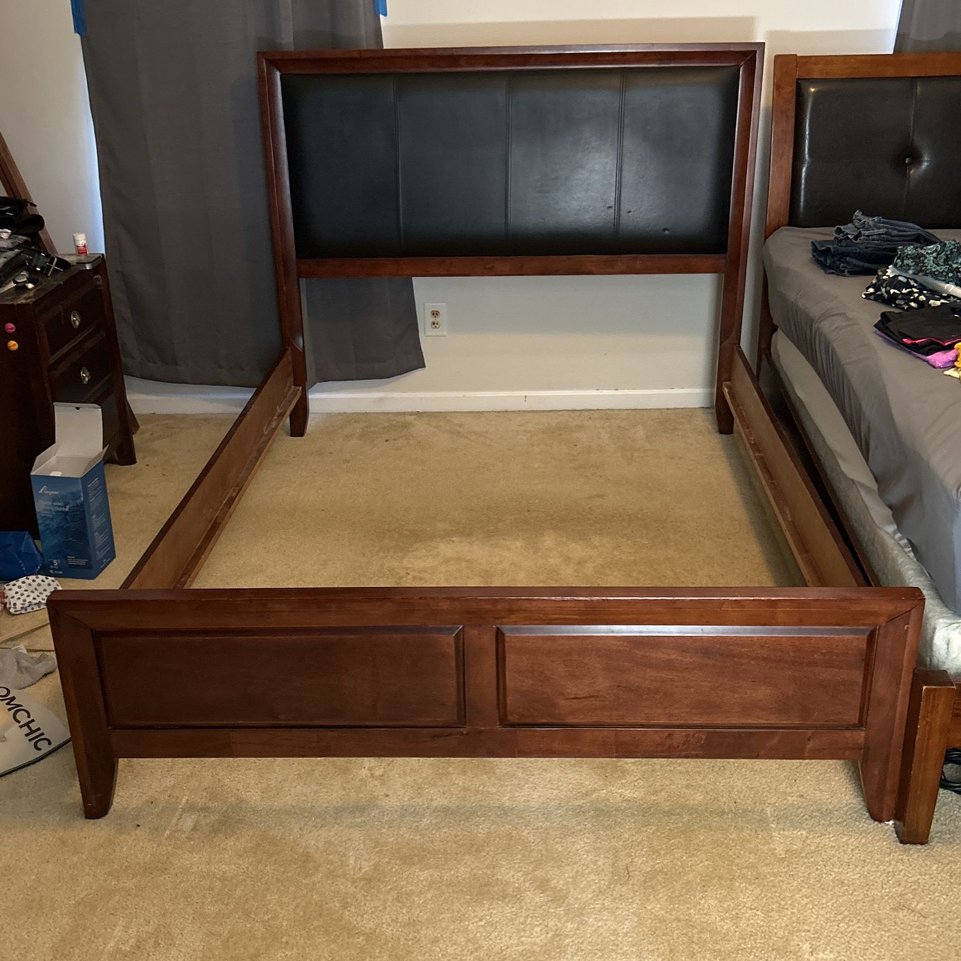 Queen Size Bed Frame - Cherry