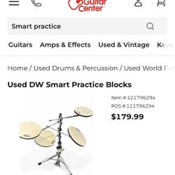 DW smart Practice drum Set - $120