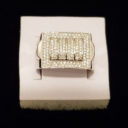 Sterling Silver Moissanite Ring 