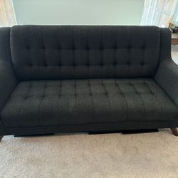Black Mid Century Modern Couch