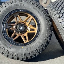 BLACK OR GOLD NEW Wheels 17” Rims Tires Toyota Tacoma 4Runner FJ Cruiser GX460 GX Lexus GX470 Tundra FJCruiser Sequoia 17 Inch AWD Truck Set SUV