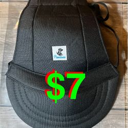 Dog Baseball Cap Adjustable Hat Black With Ear Holes New Size XL