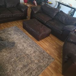 MUST SELL ASAP! GET THEM BEFORE THEY ARE GONE Leather Living Room Set Couch Love Seat Chair