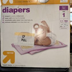 Baby Diapers 192 Ct  Size 1 