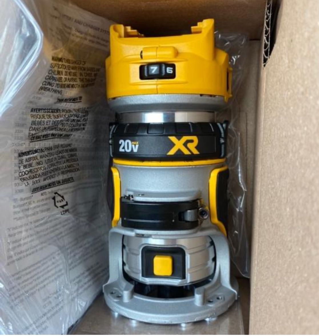 20V MAX XR Cordless Brushless Fixed Base Compact Router (Tool Only)