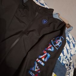 Men’s Jacket , Embroidered, Neoprene, Good Quality, New , L,m,S , $65 Each 