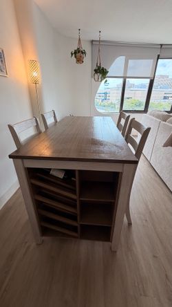 4-Seater Dining Table + 4 Chairs