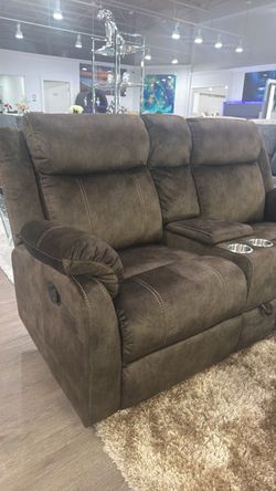 Crazy Sale Now🚨Beautiful Brown Sofa&Loveseat 4x Recliners $999