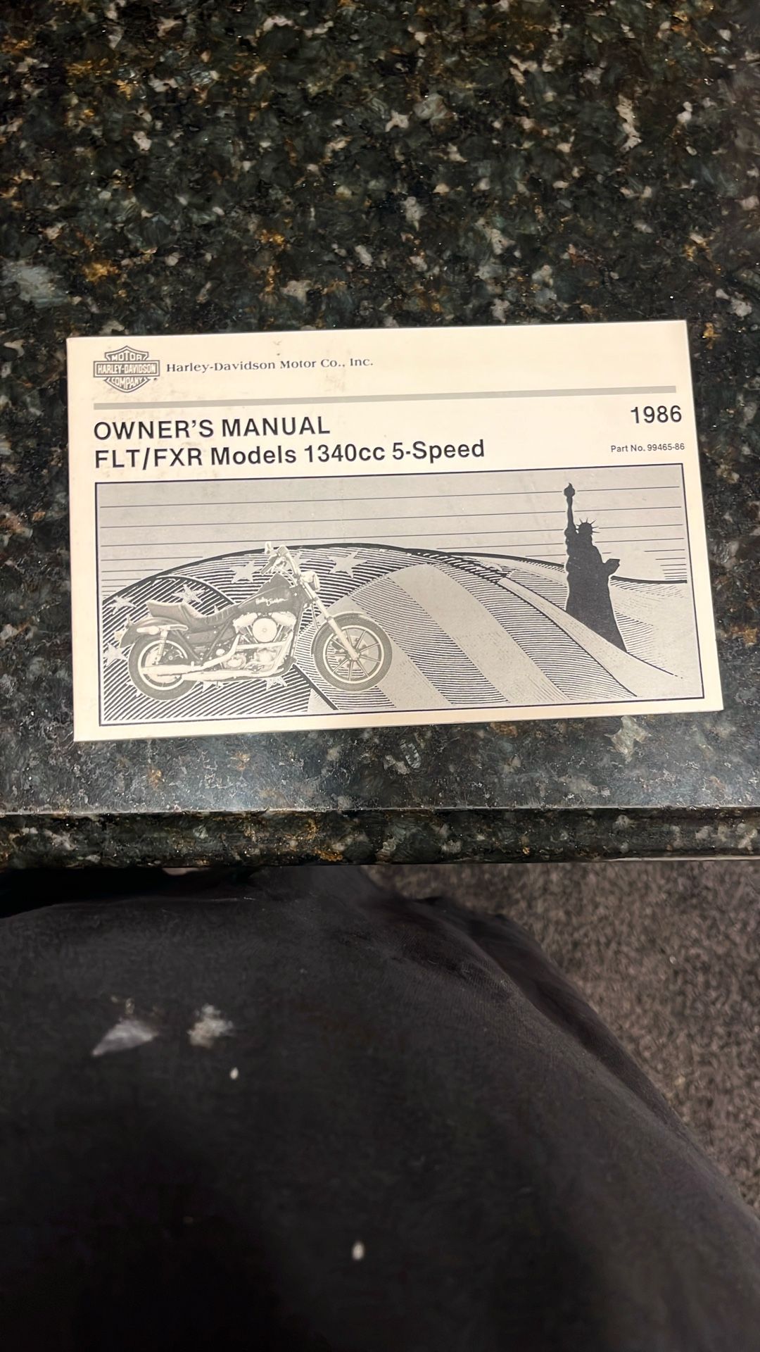 Harley Davidson 1986 FLT/FXR Owners Manual