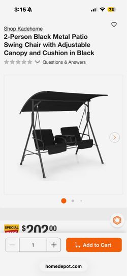 Patio swing chair