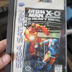 Iron Man / XO Manowar in Heavy Metal (Sega Saturn, 1997) Complete CIB W/ Registration card