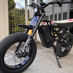 45 Mph Electric E-Bike, Full Suspension, 20x4.5 Jumbo Fat Tire, 1500/2500W Motor Peak, Twist Throttle