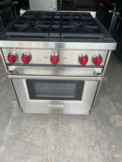 Wolf Stainless Steel 4-Burner Gas Range
