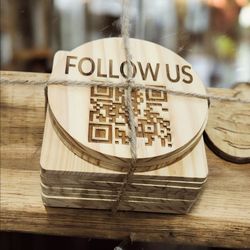 Custom laser engraving qr codes available