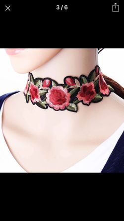 Flower 🌺 embossed bohemian Choker Necklace
