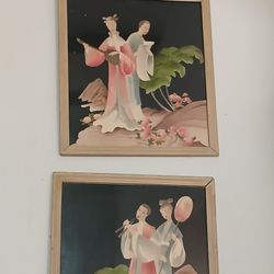  Genuine Water Color Asian Art 