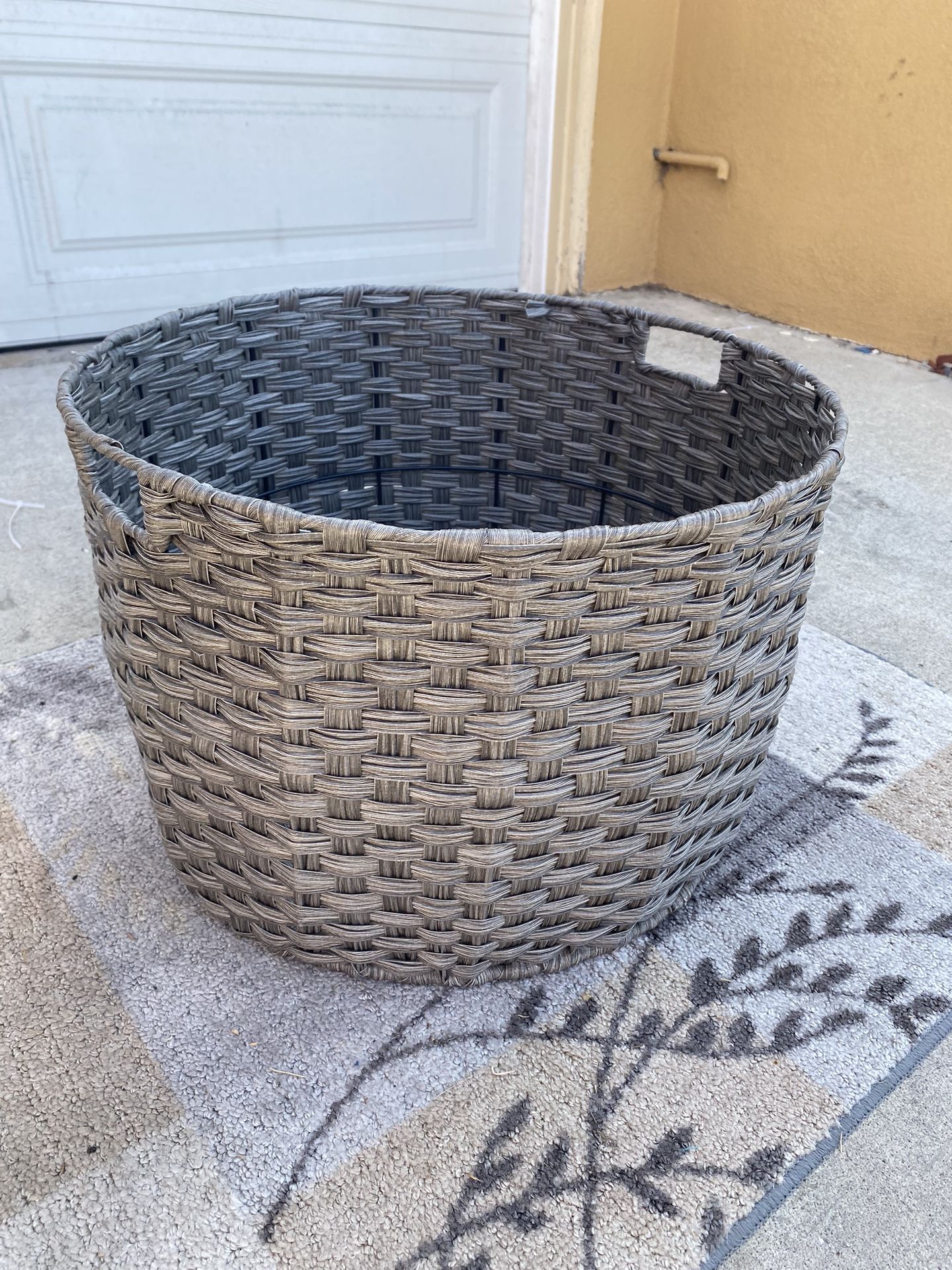 Wicker Basket With Handles