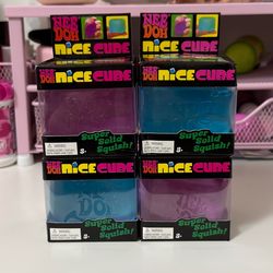 4x NeeDoh-style squishy cube (dupe).