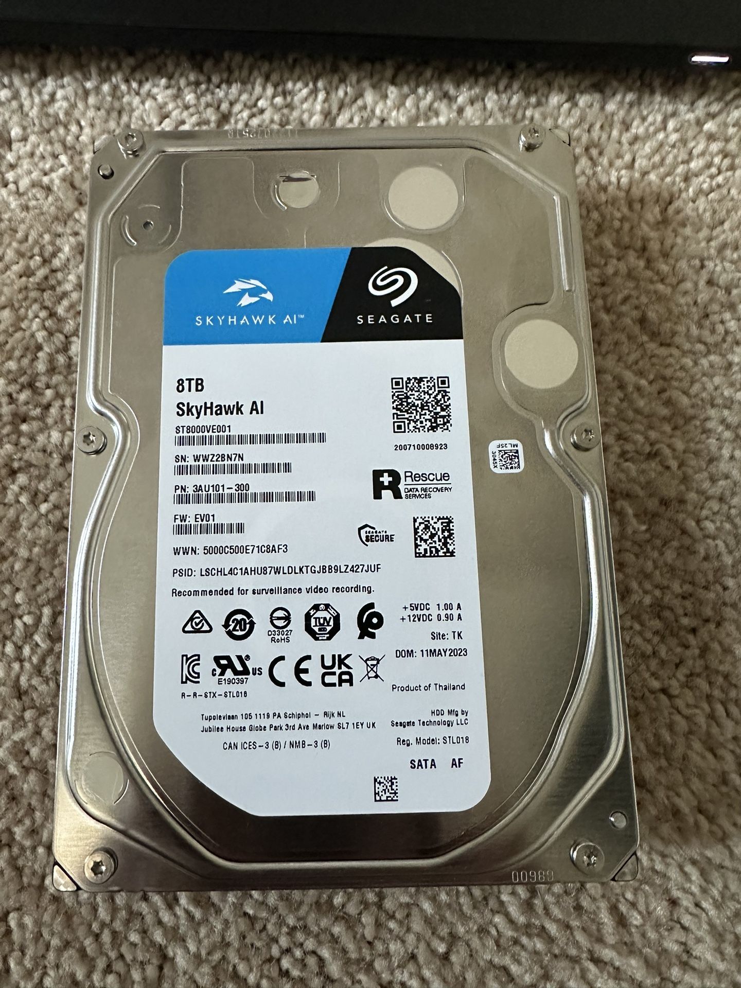 Skyhawk AI Seagate 8tb Hard Drive