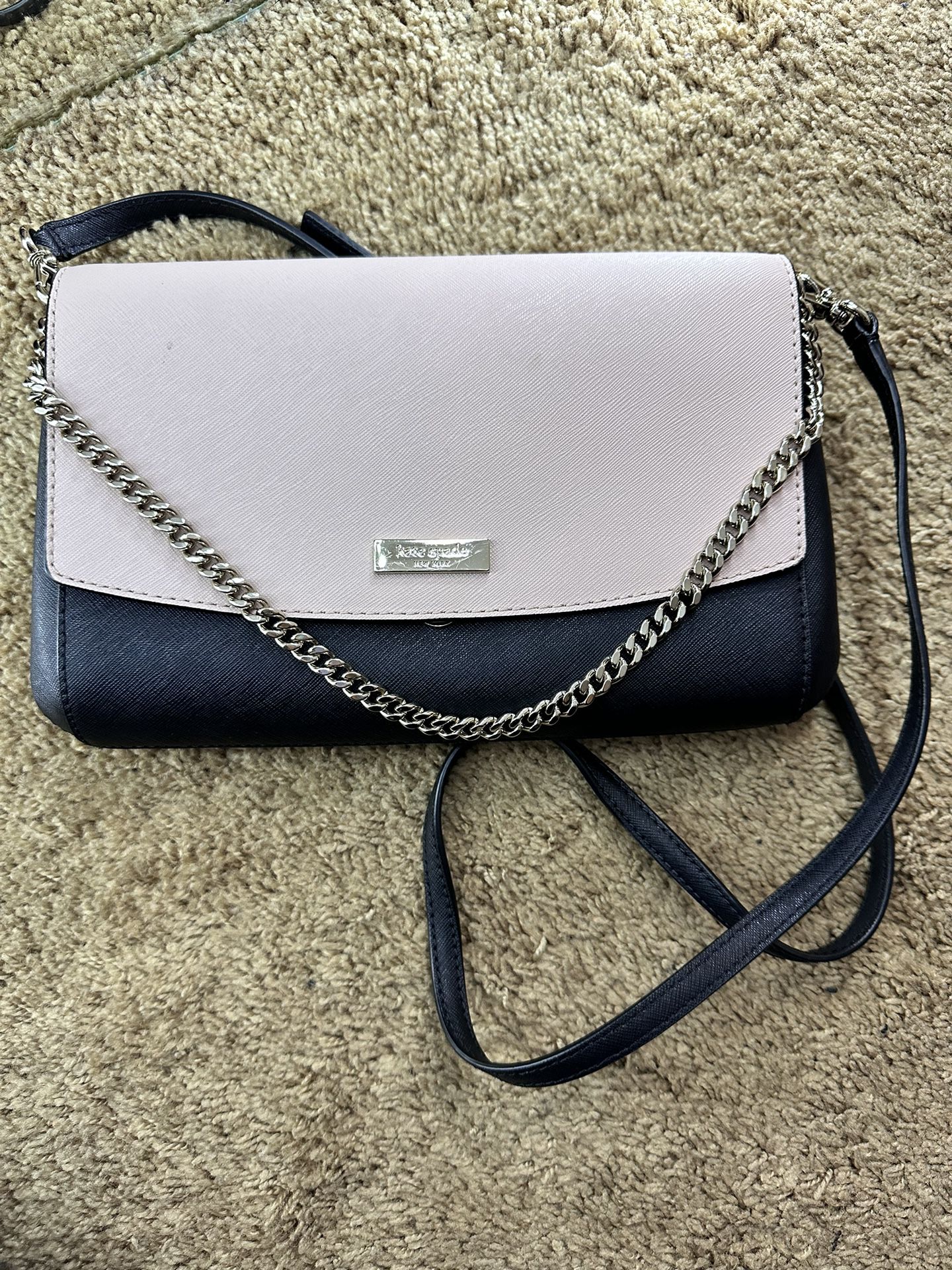 Kate Spade Black with Pink crossbody