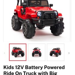 Ride On Truck - Kids 12v Battery Powered