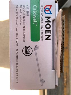 Moen caldwell 18” towel rack new in box