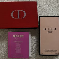 Christian Dior and Gucci make up