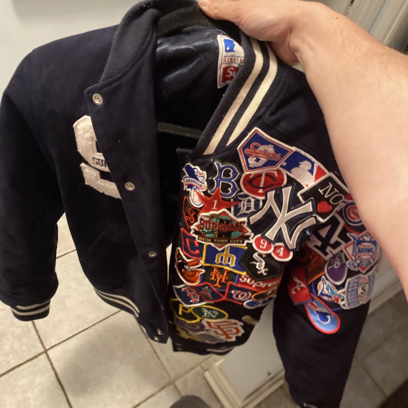 Supreme MLB x New Era Varsity Jacket