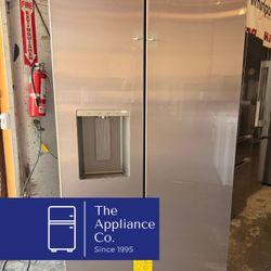 GE STAINLESS SXS REFRIGERATOR