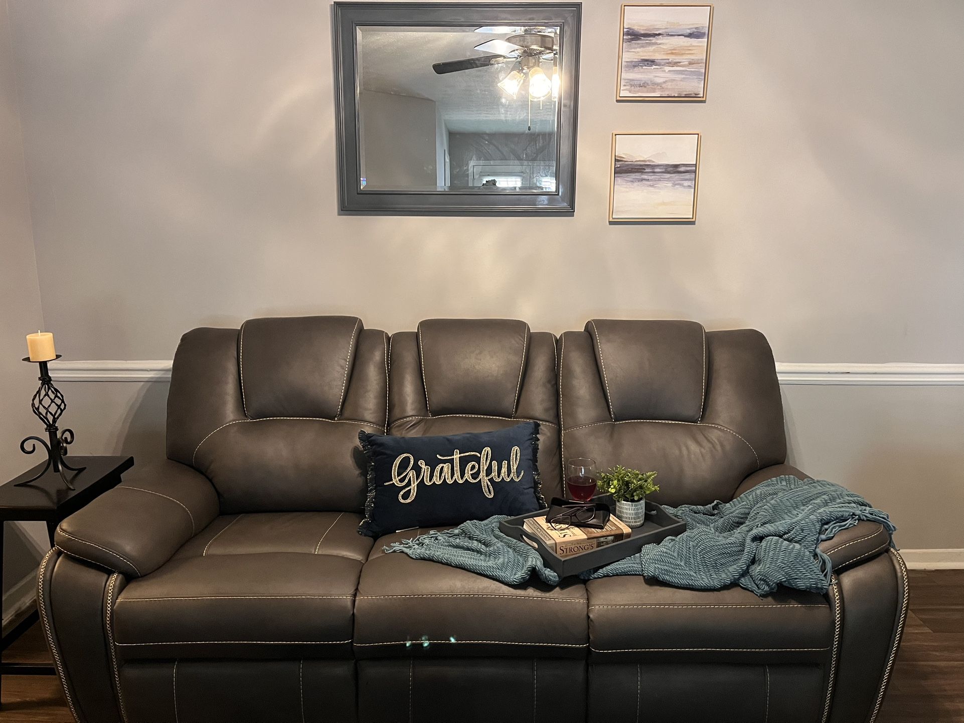 Reclining Sofa And Love Seat Like New !