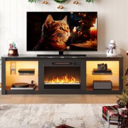 Ornelas TV stand With Fireplace $400