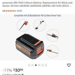 Black & Decker Battery