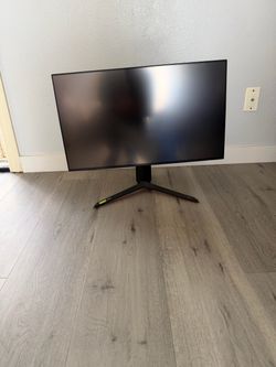 Black Gaming Monitor with Stand