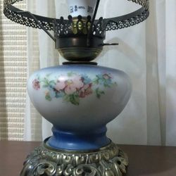 Antique porcelain lamp